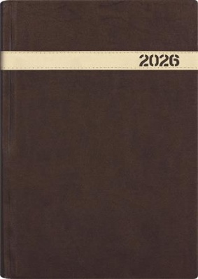 Naptár, tervező, B5, heti, DAYLINER "The Boss", barna