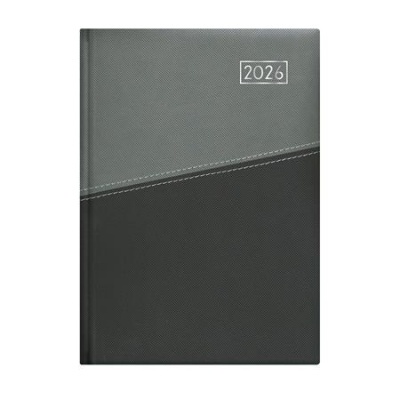 Naptár, tervező, B5, heti, TOPTIMER "Duplex", antracit-szürke
